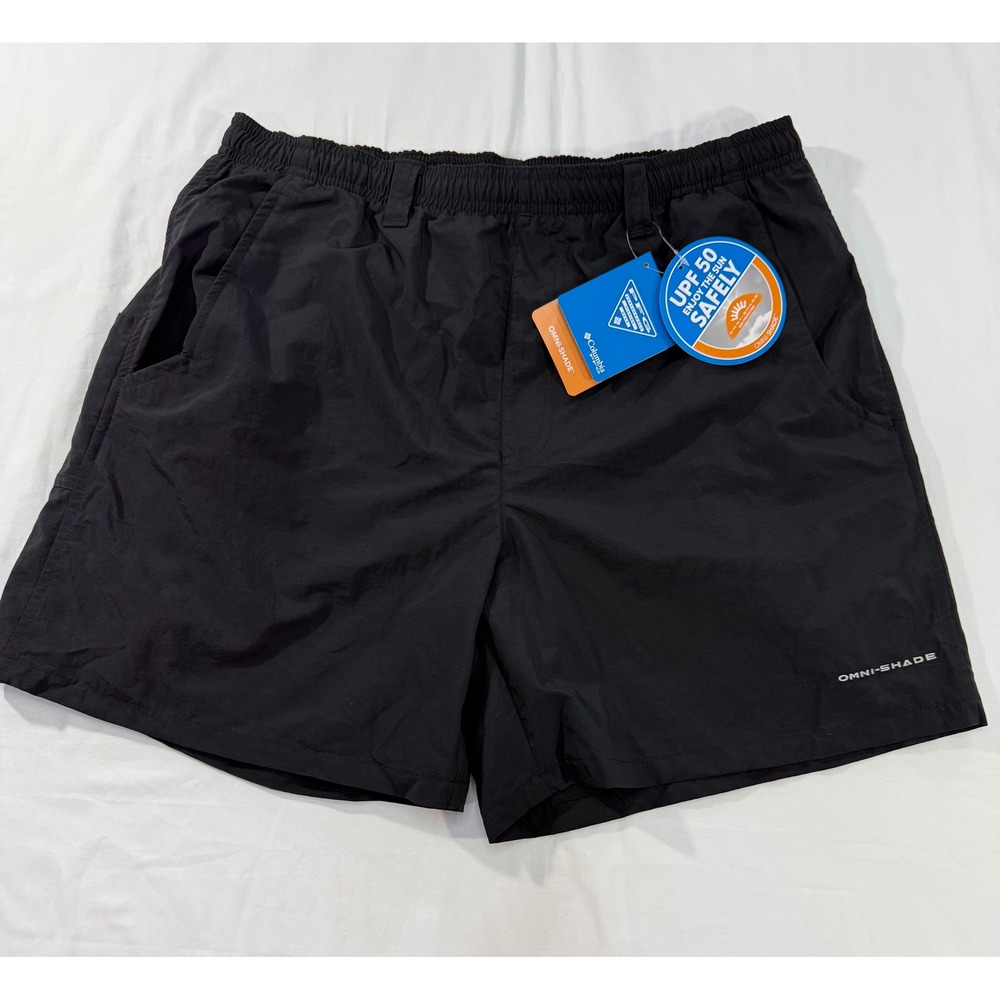 Columbia PFG Backcast III Water Shorts Mens Medium Black Omni-Shade UPF 50